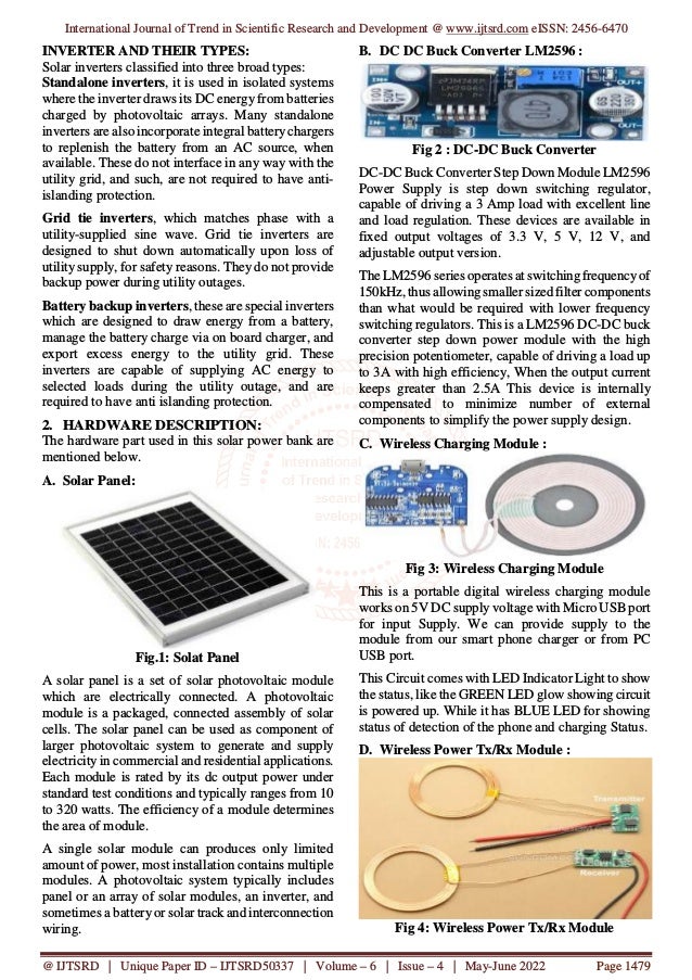 Solar Power Bank with Wireless Charging | PDF