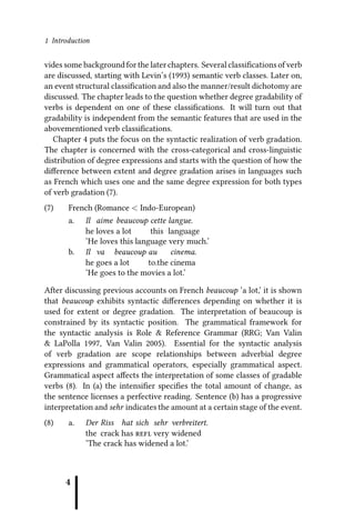 Language Gradation Degree Gradation Of Verbs Jens Fleischhauerhelfer | PDF
