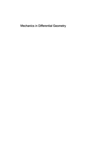 Mechanics In Differential Geometry Yves Talpaert | PDF