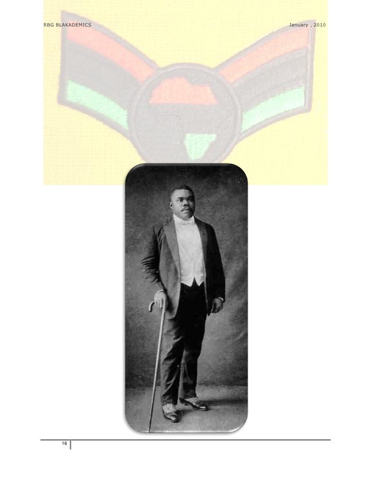 Lessons from The Honorable Marcus Mosiah Garvey