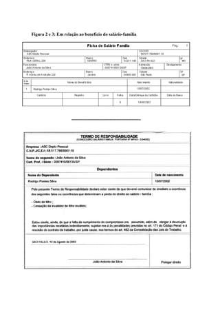 Figura 2 e 3: Em relação ao benefício do salário-família
-----------------------------------------------
 