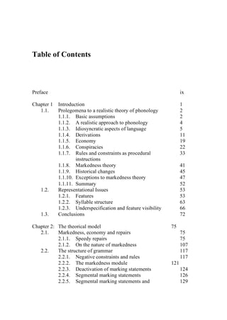 Markedness And Economy In A Derivational Model Of Phonology Andrea ...