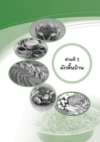 73
วัฒนธรรมอาหารไทย : ภาคกลาง
ส่วนที่ 3
ผักพื้นบ้าน
 