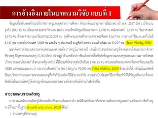 การอ้างอิงภายในบทความวิจัย แบบที่ 1
 