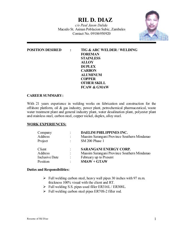 welder resume sle 100 rig welder resume resume resume format welder welder resume sle 100 rig welder resume resume resume format welder