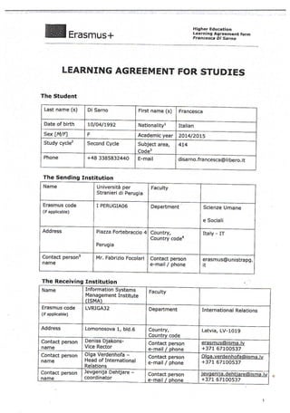 Learning Agreement Final