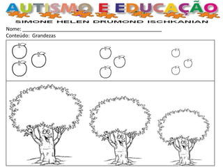 Nome: __________________________________________________ 
Conteúdo: Grandezas 
 