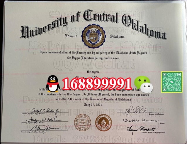 University of Central Oklahoma degree offer diploma Transcript | PDF