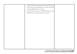 17
เสวนา เรื่อง แนวทางการตรวจสอบ อปท. อย่างเป็นรูปธรรมและยั่งยืน
กรณีอปท.ใดจะตั้งงบประมาณโดยส่วนที่เกินจะต้องไม่เกินหนึ่งเท่าของ
อัตราส่วนตามวรรคหนึ่ง และให้ระบุเหตุผล ความจาเป็น และประโยชน์
ที่ประชาชนจะได้รับ เพื่อประกอบการพิจารณา
4. การกาหนดการตั้งงบประมาณจากรายได้จริง คือตั้งงบประมาณ 2554
ให้ใช้ของปี 2552 (ก่อนการตั้งงบประมาณ กันยายน 2553)
 