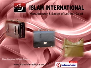 Manufacturer & Export of Leather Good
 