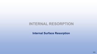INTERNAL RESORPTION
113
Internal Surface Resorption
 