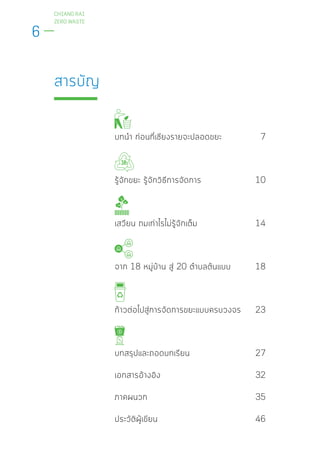 CHIANG RAI
ZERO WASTE
6
7
10
14
18 20 18
23
27
32
35
46
 