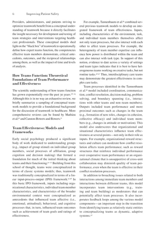 Improving Patient Safety Through Teamwork And Team Training Eduardo ...