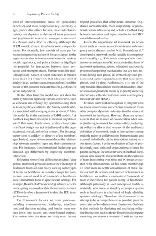 Improving Patient Safety Through Teamwork And Team Training Eduardo ...