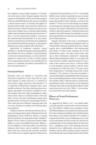 Improving Patient Safety Through Teamwork And Team Training Eduardo ...