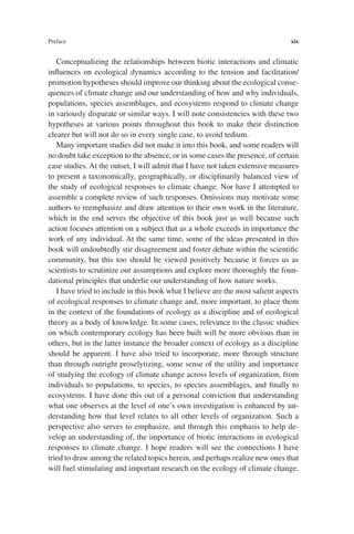 Ecology Of Climate Change The Importance Of Biotic Interactions Eric ...