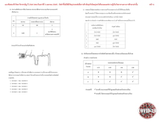แนวข้อสอบชีววิทยาวิชาสามัญ ปี 2564 (สอบวันเสาร์ที่ 3 เมษายน 2564) : จัดทาขึ้นมิได้มีวัตถุประสงค์เพื่อการค้าเชิงธุรกิจโดยมุ่งหวังที่จะเผยแพร่ความรู้เป็นวิทยาทานทางการศึกษาเท่านั้น หน้า 6
 