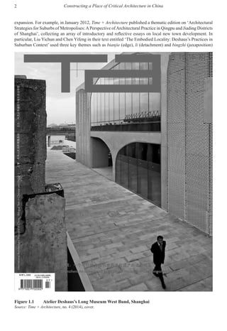 Constructing A Place Of Critical Architecture In China Guanghui Ding | PDF