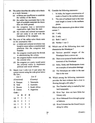 nda exam question paper