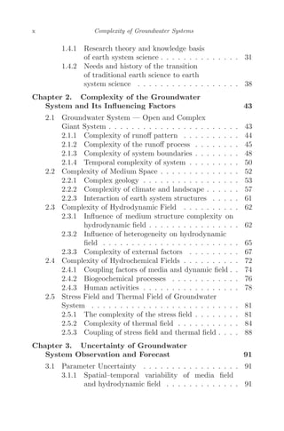 Complexity Of Groundwater Systems Teng Ma Liuzhu Chen | PDF
