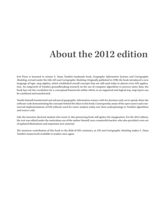 Gis And Cartographic Modeling C Dana Tomlin C Dana Tomlin | PDF