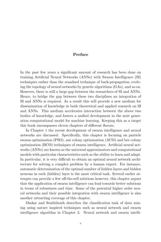 Integration Of Swarm Intelligence And Artificial Neural Network 1st ...