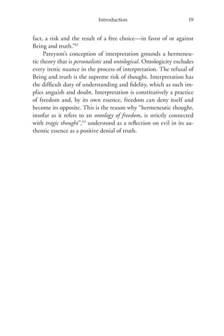 Existence Interpretation Freedom Luigi Pareyson Paolo Diego Bubbio ...
