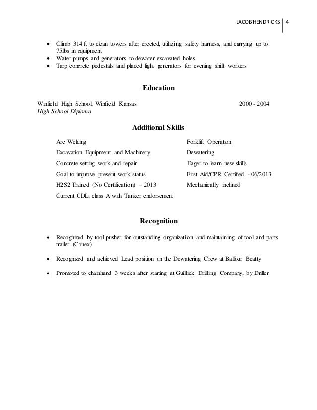 jacob a hendricks floorhand resume and cover letter 09262014
