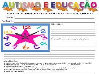 Nome: __________________________________________________________ 
Conteúdo: ___________________________________________________________  