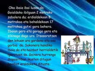 Oka ibaia ibai luzea da. Goialdeko ibilguan 2 metroko zabalera du; erdialdekoan 8 metrokoa eta behaldekoan 17 metrokoa gutxi gora behera. Ibaian gero eta gorago gero eta zikinago dago ura. Itsasoratzen  den lekuan ura gardena eta oso garbia  da. Sakonera handiko ibaia da eta hainbat herrialdetik igarotzen da. Gainera hurrengo diapositiban ikusten ditugun hainbat eraldaketa dituzte. 