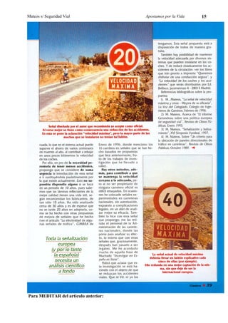 Mateos s/ Seguridad Vial              Apostamos por la Vida   15




Para MEDITAR del artículo anterior:
 