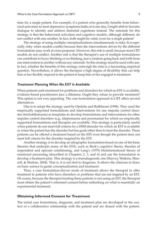 Sample Cbt Formulation Case Study Example The Case Formulation Approach To Cognitivebehavior Therapy Reprint ...