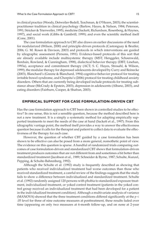 Sample Cbt Formulation Case Study Example The Case Formulation Approach To Cognitivebehavior Therapy Reprint ...