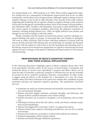 The Case Formulation Approach To Cognitivebehavior Therapy Reprint ...