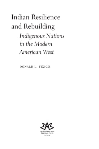 Indian Resilience And Rebuilding Indigenous Nations In The Modern ...
