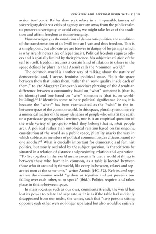 Feminism And The Abyss Of Freedom Linda M G Zerilli | PDF