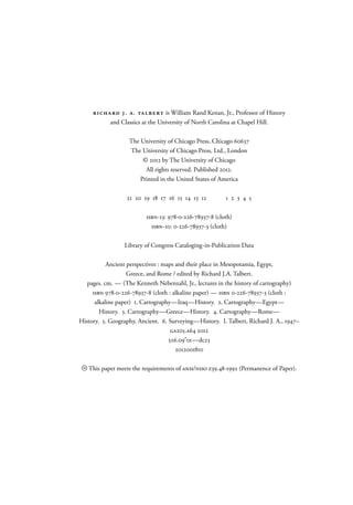 Ancient Perspectives Maps And Their Place In Mesopotamia Egypt Greece ...