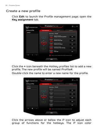 Predatorsense Key Acer Predator 15 Laptop - G9-593-77WF manual PDF download (English ...