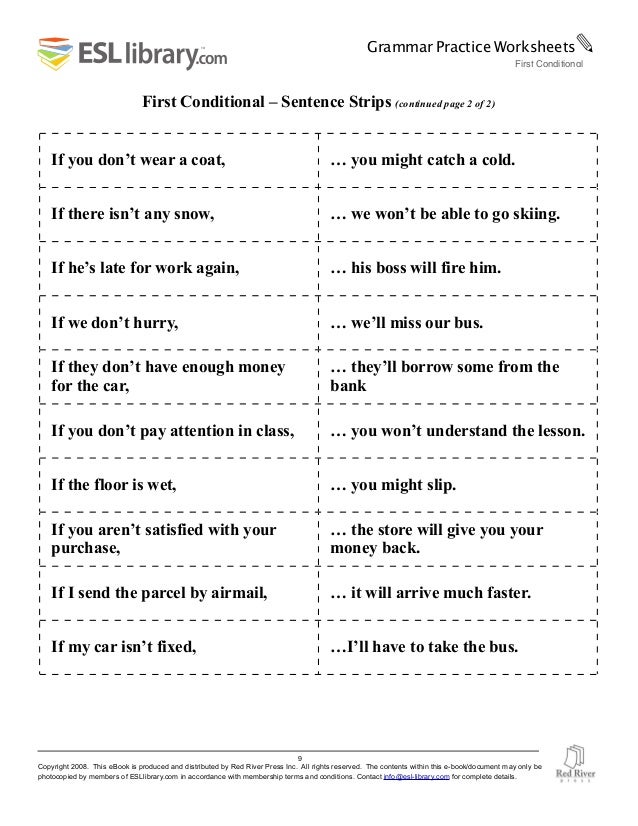 First Conditional In 2020 Grammar Activities Worksheets