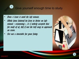 how to prepare for exams | PPT