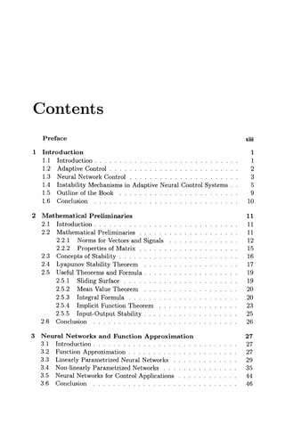 Stable Adaptive Neural Network Control 1st Edition Ss Ge Cc Hang | PDF