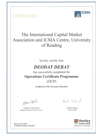 ICMA - Deodat Debay