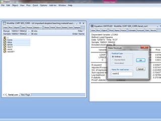 Applied Econometrics
 
