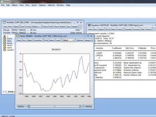 Applied Econometrics
 