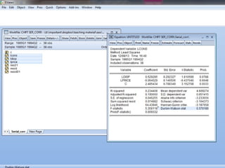Applied Econometrics
 