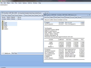 Applied Econometrics
 