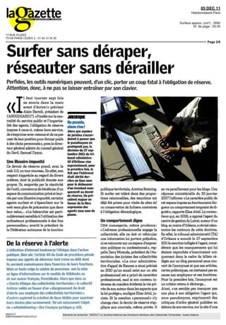 17 RUE D'UZES
75108 PARIS CEDEX 2 - 01 40 13 30 30
05 DEC 11
Hebdomadaire Paris
Surface approx. (cm²) : 3092
N° de page : ...