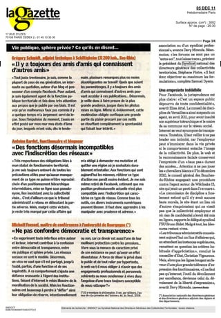 17 RUE D'UZES
75108 PARIS CEDEX 2 - 01 40 13 30 30
05 DEC 11
Hebdomadaire Paris
Surface approx. (cm²) : 3092
N° de page : ...