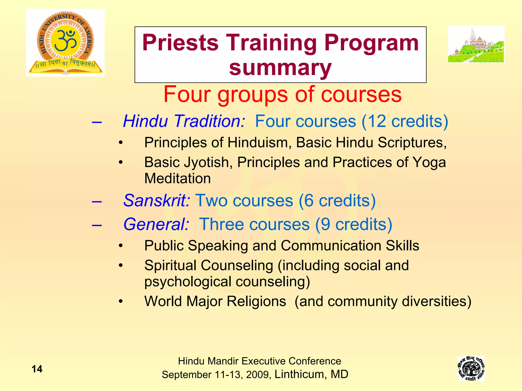 Priest Course Role & Training of Priests Shri Abhinav Dwivedi (s07a-2) | PPT