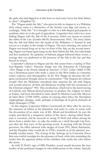 Christian Labat Literature Of The Caribbean Lizabeth Paravisinigebert | PDF